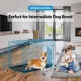 thumbnail image 2 of YRLLENSDAN,Dog Crates for medium Dogs,medium Dog Kennel Indoor,Collapsible Dog Crate,Crates for Dogs Indoor,Wire Dog Crates,36 Inch,Blue, 2 of 7