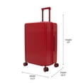 thumbnail image 3 of iFLY Transit 3-Piece Expandable Hardside Spinner Luggage Set , 20" Carry-on, 24 and 28" Checked Luggage, Red, 3 of 10
