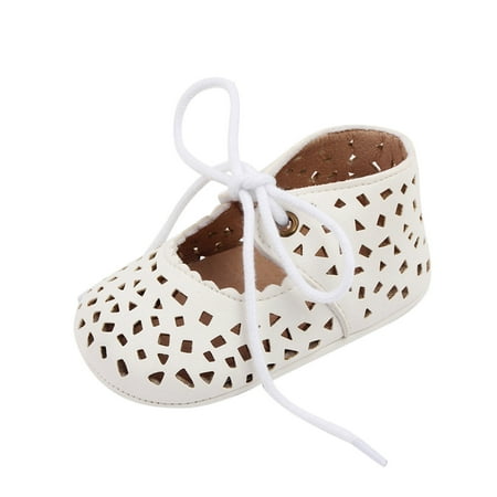 

Larisalt Shoes For Girls Unisex-Child High Top Crib Shoes Neutral Boys Girls White