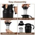 Thermal Coffee Carafe 1000ML Large Capacity Insulated Water Pitcher 316