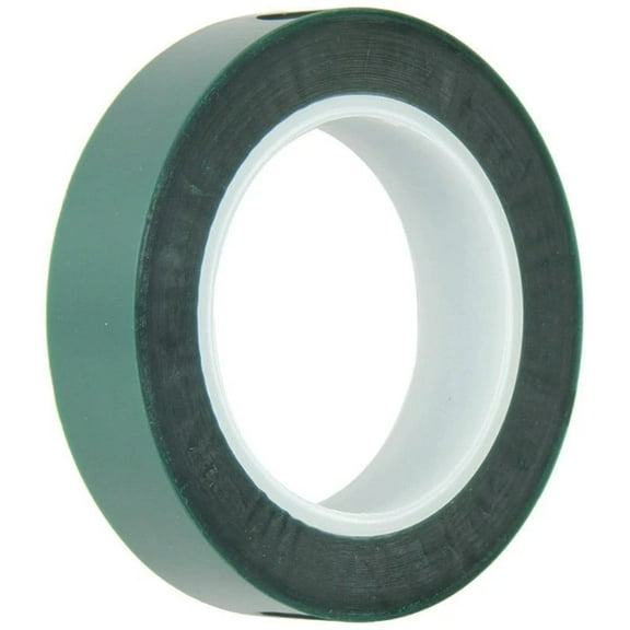 High Temp Powder Coating Anodizing Green Polyester Paint Masking Tape 1 inch Roll 72 Yards
