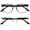 Transparent Purple / Transparent Clear - 2 Pairs, variant on OPULIZE LEO Reading Glasses - 2 -Pack - Large Rectangular Frame - Purple, Clear - Mens Womens - Spring Hinges - RR55-5C - +3.00