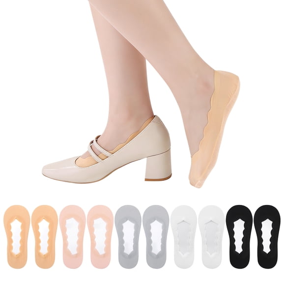 Bocaoying 10 Pack No Show Low Cut Liner Socks for Woman, Non Slip Breathable Flat Socks, Moisture-wicking Invisible No See Sock, Soft Boat Socks Ultra Low Cut Socks for Girls Women, US Size 5-7
