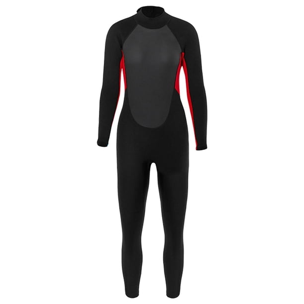 Trajes de neopreno para Trajes completos de neopreno de 3 mm Cremallera trasera de secado rápido para Rojo Rojo 3XL shamjiam traje de neopreno para niños