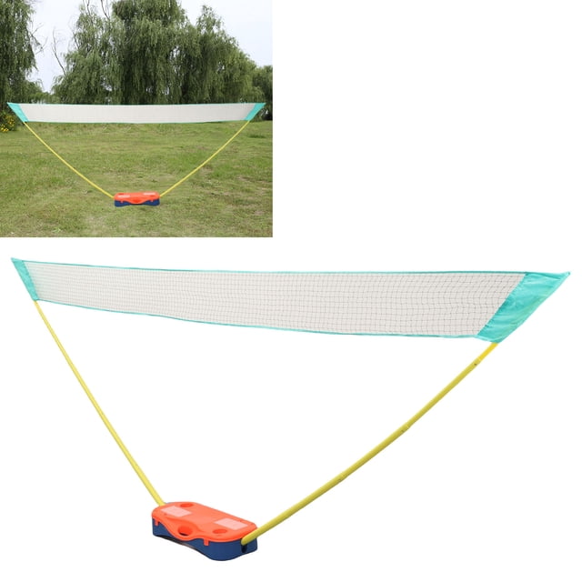 Filet de Badminton Portable, Base de Filet de Badminton 13.1 Pieds pour Intérieur Extérieur