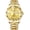 Gold, variant on Luxury Men's Business Diamond Stainless Steel Waterproof Roman Numeral Analog Quartz Watch With Day-Date Calendar
