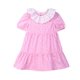 thumbnail image 1 of Vestido Beebay con cuello con volantes estampado rosa, 2 años, 1 of 5