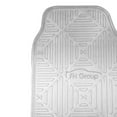 thumbnail image 3 of FH Group Metallic Rubber Silver Car Floor Mats, Universal Fit 4pc Full Set with Air Freshener, 3 of 8