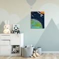 thumbnail image 2 of Stupell Industries Kids' Planet Earth Facts Outer Space View Canvas Wall Art Design by Sangita Bachelet, 24" x 30", 2 of 6