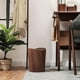 thumbnail image 2 of Cubo de basura de madera maciza de 9 litros, sin tapa, para uso doméstico, decorativo para cocina. madera 1 ola, 2 of 8