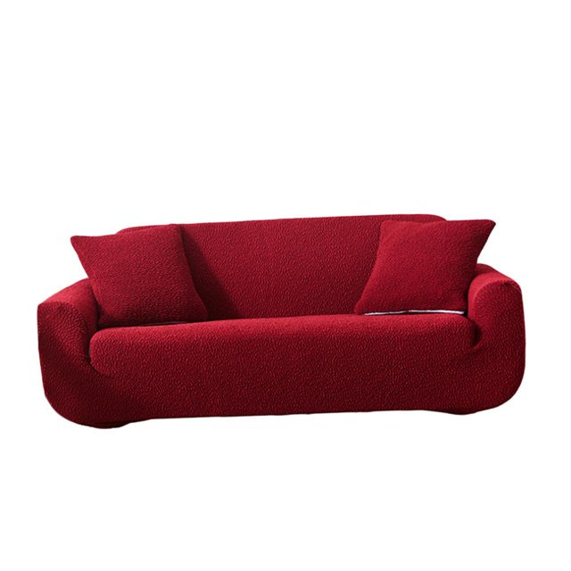 Abbracc Spandex Recliner Sofa Cover Slip-Resistant Slipcover Red