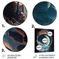 thumbnail image 3 of Designart "Inspiring Moonlight Outer Space I" Space Landscapes Metal Wall Decor, 3 of 5