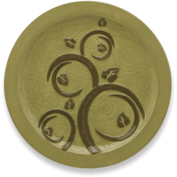 Shared Blessings Be Thankful 8-1/2-Inch Diameter Salad Plate, Set of 2