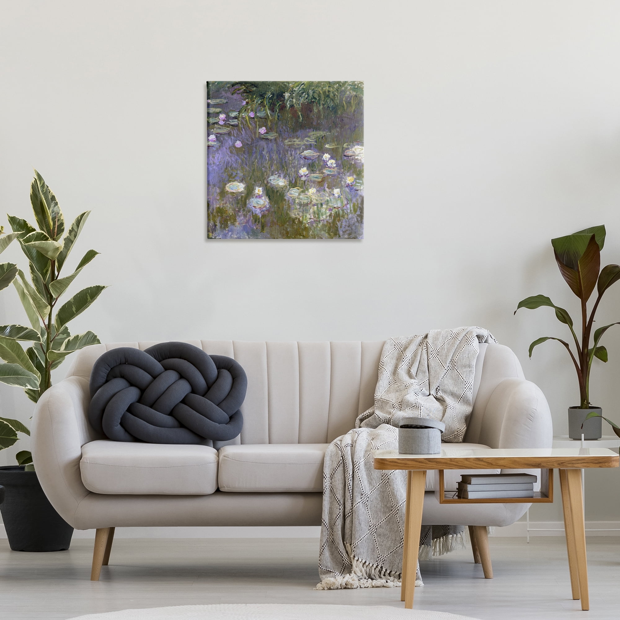 Stupell Industries Classical Water Lilies Monet Landscape & Nature Painting Wrapped Canvas Art Print Wall Art, 24 x 24