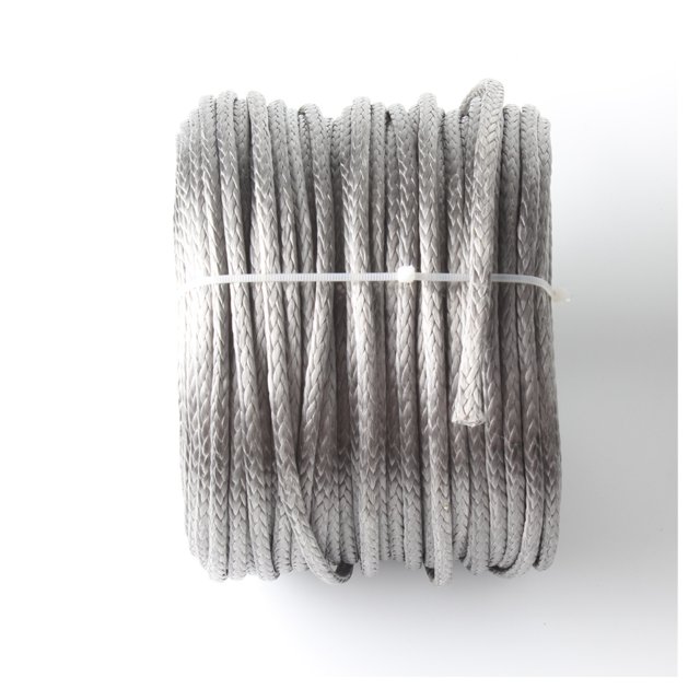Synthetic Winch Rope 2865LBs Line Cable Hollow Braid 4mm 5/32'' 10M 12 Strands Sailboat Winch Towing Ropes ,Wide Applicability