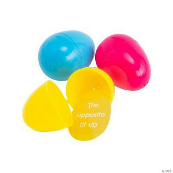 Easter Scavenger Hunt Cards in Plastic Easter Eggs, Easter, Toys, 12 Pcs