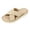 Khaki, variant on Women's Cross Band Summer Slide Slippers, Arch Support Indoor Walking Shoes, Wide Fit Orthotic Slides for Beach Backyard Casual Gray