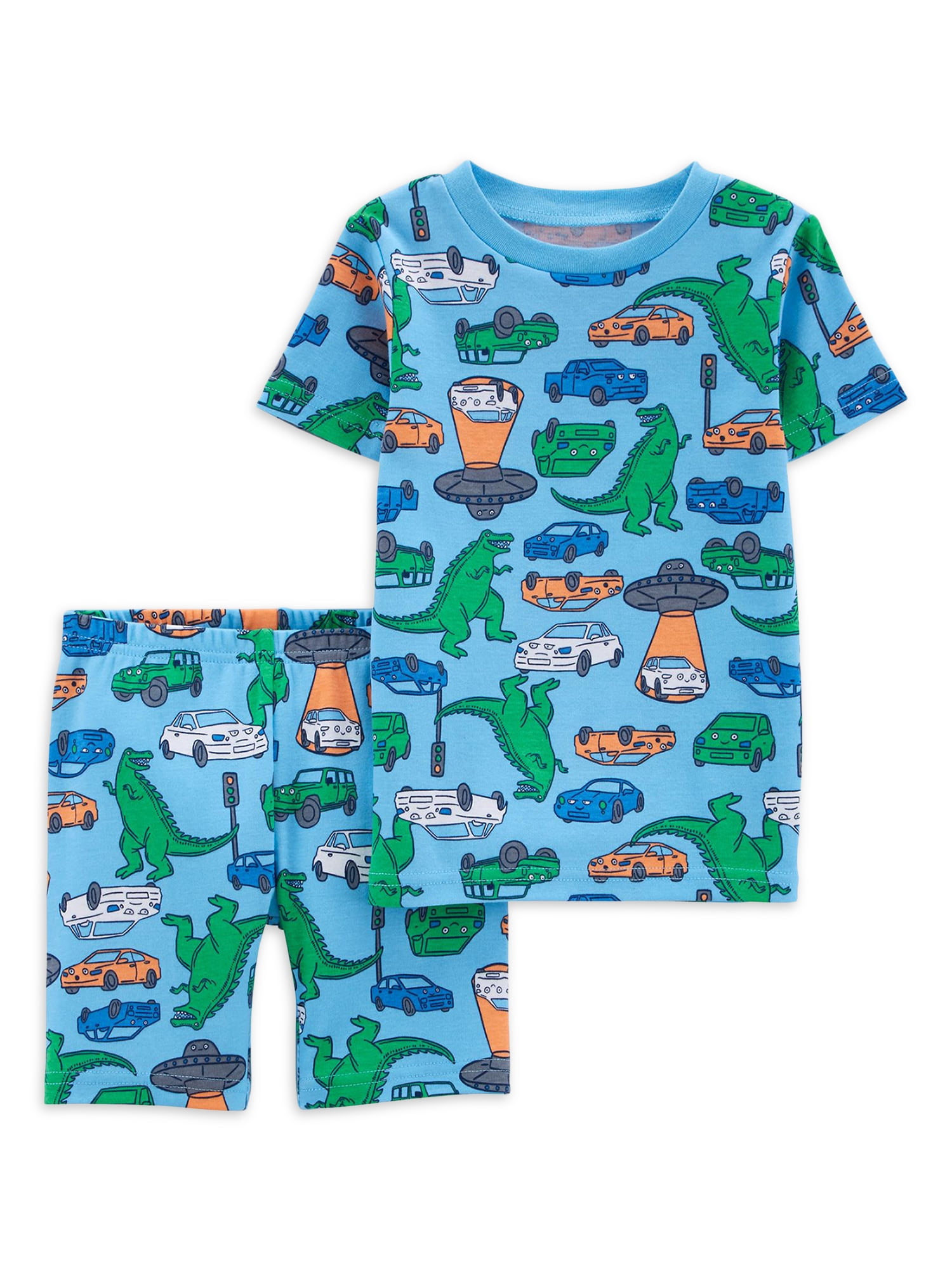 Carter's Child of Mine Toddler Boy Cotton Top and Shorts Pajama Set, 2-Piece, Sizes 12M-5T