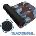 thumbnail image 6 of Blue and Black Camouflage&nbsp;mousepad Gamingwaterproofwashable&nbsp;for Office Home Work GamingmousematRubber Base Mousepad with Stitched Edges 31.5x11.8inches, 6 of 7
