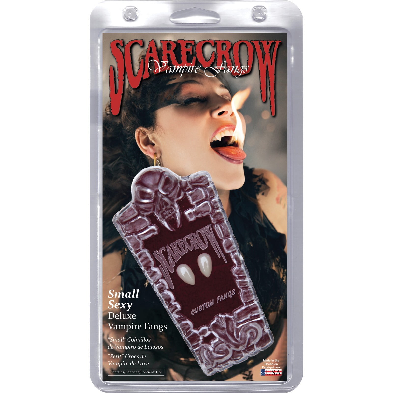 Small Realistic Deluxe Vampire Fangs