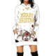 thumbnail image 2 of Navidad mujer moda Navidad Sudadera con capucha bolsa cadera bolsillo estampado Sudadera con capucha moda vestido Festival ropa bata mujer-AM, 2 of 3