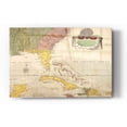 thumbnail image 1 of Epic Art 'Map of Carolina, Florida & the Bahama Islands' by Mark Catesby Acrylic Glass Wall Art, 12"x16", 1 of 2