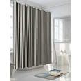 thumbnail image 3 of Shower Curtain Black Stripes Bathroom Curtains with Hooks, Waterproof Fabric Linen Classic Vertical Striped Bath Shower Curtains Set for Bathroom Bathtubs Decor 36x72 Inch, 3 of 8