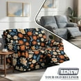 thumbnail image 5 of Xoenoiee Hippie Daisy Flower Leaves Print Recliner Covers, Stretch Reclining Chair Covers, Recliner Sofa Slipcovers Jacquard Recliner Couch Covers Furniture Protector Covers for Pet Kid, 5 of 6