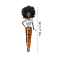 thumbnail image 4 of Fashion Doll 13-Inch Curly Hair Collectible PVC Movable Joints Black, 4 of 6