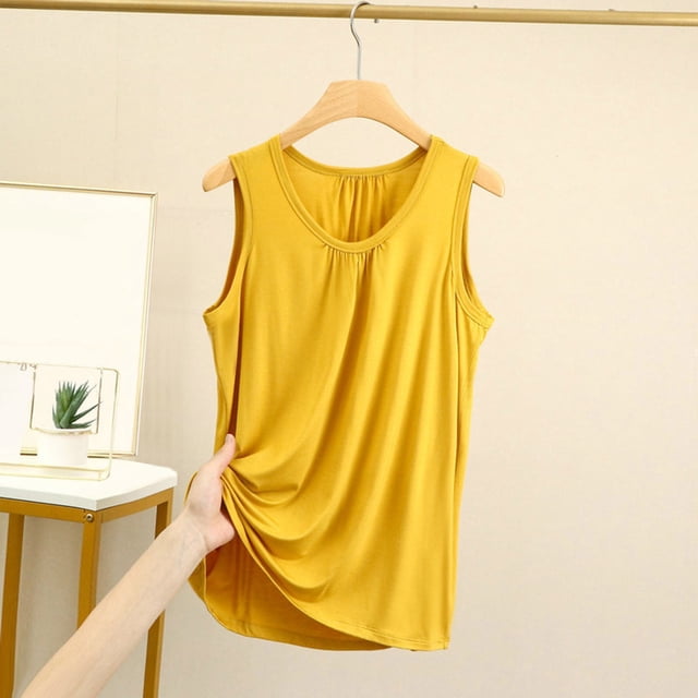 Blank Top Women Womens plus Size Camisole Bras Tops Women Crop Rib Knit Top Tops for Women with Bra Lace Tops for Women Tops for Women Loose Fit with Bra Camisole Lace Top V Neck Tops