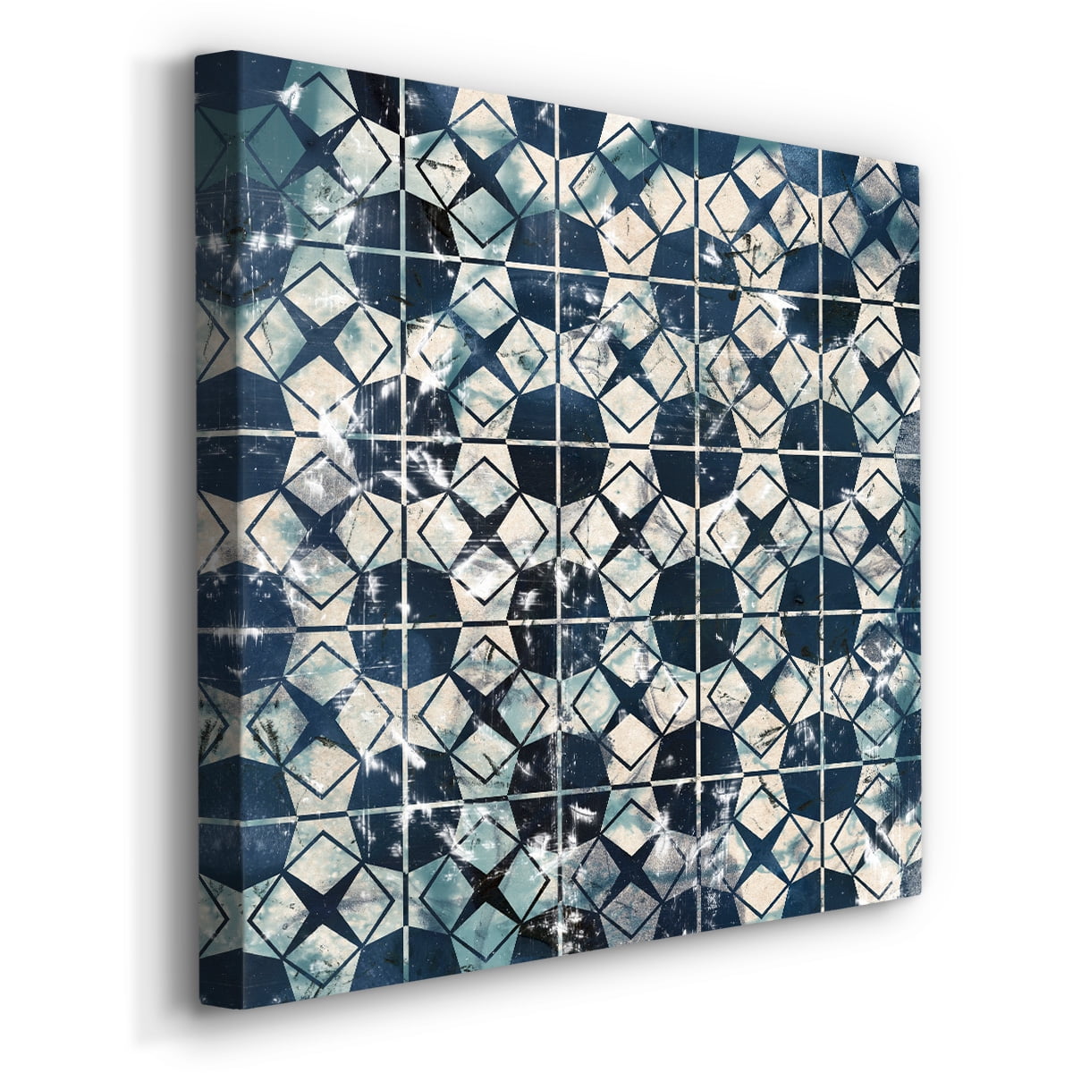 Wexford Home Tile-Dye IX-Premium Gallery Wrapped Canvas, 32" x 32" - Ready to Hang