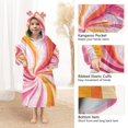 thumbnail image 3 of FORMRS Wearable Blanket Hoodie with Sleeves for Kids Cozy Flannel Sweatshirt, Swirling Lines, 3 of 7