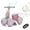 pink, variant on 6V Electric Baby Balance Bike with Bubble Machine,4 in 1 Toddler Balance Bike w/Remote Control for 1 Year Old Boys Girls Kids Bubble Bike Ride on Toys w/Powered Motor,Music,LED Lights (Pink)