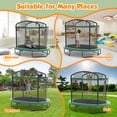 thumbnail image 5 of 4×6FT Toddler Trampoline for Kids 3+, SHINPT Kids Trampoline with 770lbs Weight Capacity, Mini Trampoline Indoor/Outdoor, Small Trampoline for Kids with Adjustable Gymnastics Bar and Basketball Hoop, 5 of 10