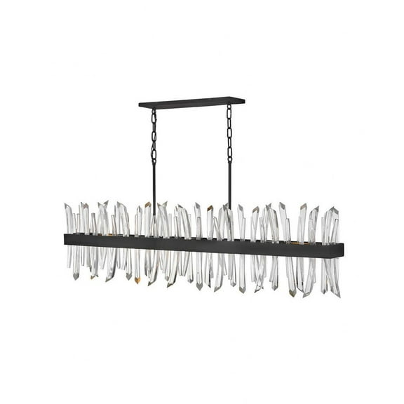 Fredrick Ramond Lighting - Revel-Six Light Linear Oval Chandelier in Modern