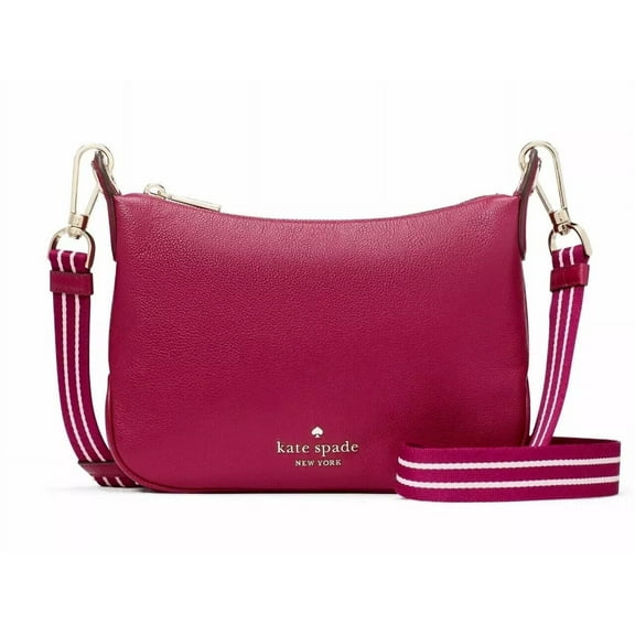 Kate Spade Rosie Crossbody Purple Leather WKR00630 Dark Raspberry NWT $349
