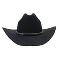 thumbnail image 3 of Stetson Powder River 4X Buffalo Felt Cowboy Hat Black, 3 of 4