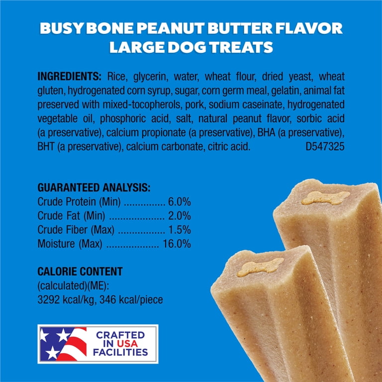Busy Bone Peanut Butter Long-Lasting Large Dog Chews photo 6