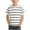 White, variant on FSYBOA Boys Cotton T-shirts, Stripe Shorts Sleeve Crew Neck Kids Tees Summer Tops Black Size 14-16