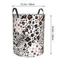 thumbnail image 4 of DouZhe Waterproof Collapsible Large Laundry Baskets, Mix Animal Fashion Texture Prints Circular Hamper with Handles, 4 of 7