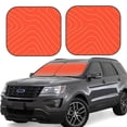 thumbnail image 6 of Kdxio Salmon Fish Meat Print 2-Piece Sun Shade Front Windshield - Foldable Car Front Window Sunshades for Most Sedans SUV Truck, 6 of 6