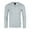 Heather Grey Blue, variant on ZIMEGO Men’s Long Sleeve Layered V-Neck Cuff Hemline Fashion Casual Athletic Henley Shirts Tee