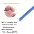 thumbnail image 3 of Uxcell 2 Count Wire Polyvinyl Chloride Hookup Wire, Copper Wire with Spool for Internal Connecting Wire Blue 24AWG, 30m, 3 of 7