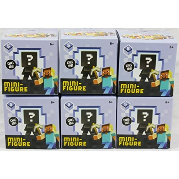 Bundle Of 6 Minecraft Ice Series Blind Box Mini Figure Series 5 Walmart Com Walmart Com