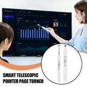 Extendable Presentation Clicker, Page Turner Pen, Laser Pointer & Capacitive Touch, Wireless Presenter for Whiteboard, Smart Board, and Projector - Presentation Clicker for Teachers & Office