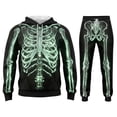 thumbnail image 6 of CONFREE Halloween Mens Tracksuit 2 Peice Lined Sweat Suit for Men Hallowmas Skeleton Graphic Hoodies Joggers Outfits Warm Fall Winter Track Suits Set, 6 of 7