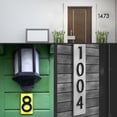 thumbnail image 4 of 5 inch Modern Floating Outdoor Mailbox House Numbers Black Shadow Home Address, 4 of 12