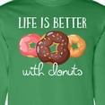 thumbnail image 4 of Inktastic Life is Better with Donuts Long Sleeve T-Shirt, 4 of 5