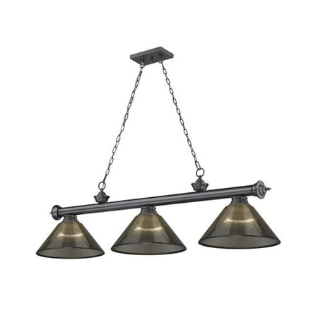 

Z Lite 2306-3BP-ARS 3 x 60W Cordon Medium Dimmable Billiard Light Smoke
