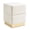 Beige, variant on Leovanni Storage Ottoman, Chenille Upholstered Cube Footstool Storage Bench with Stainless Steel Base, Vanity Stool Chair, Foot Rest Under Desk for Bedroom, Living Room, Dorm, Entryway
